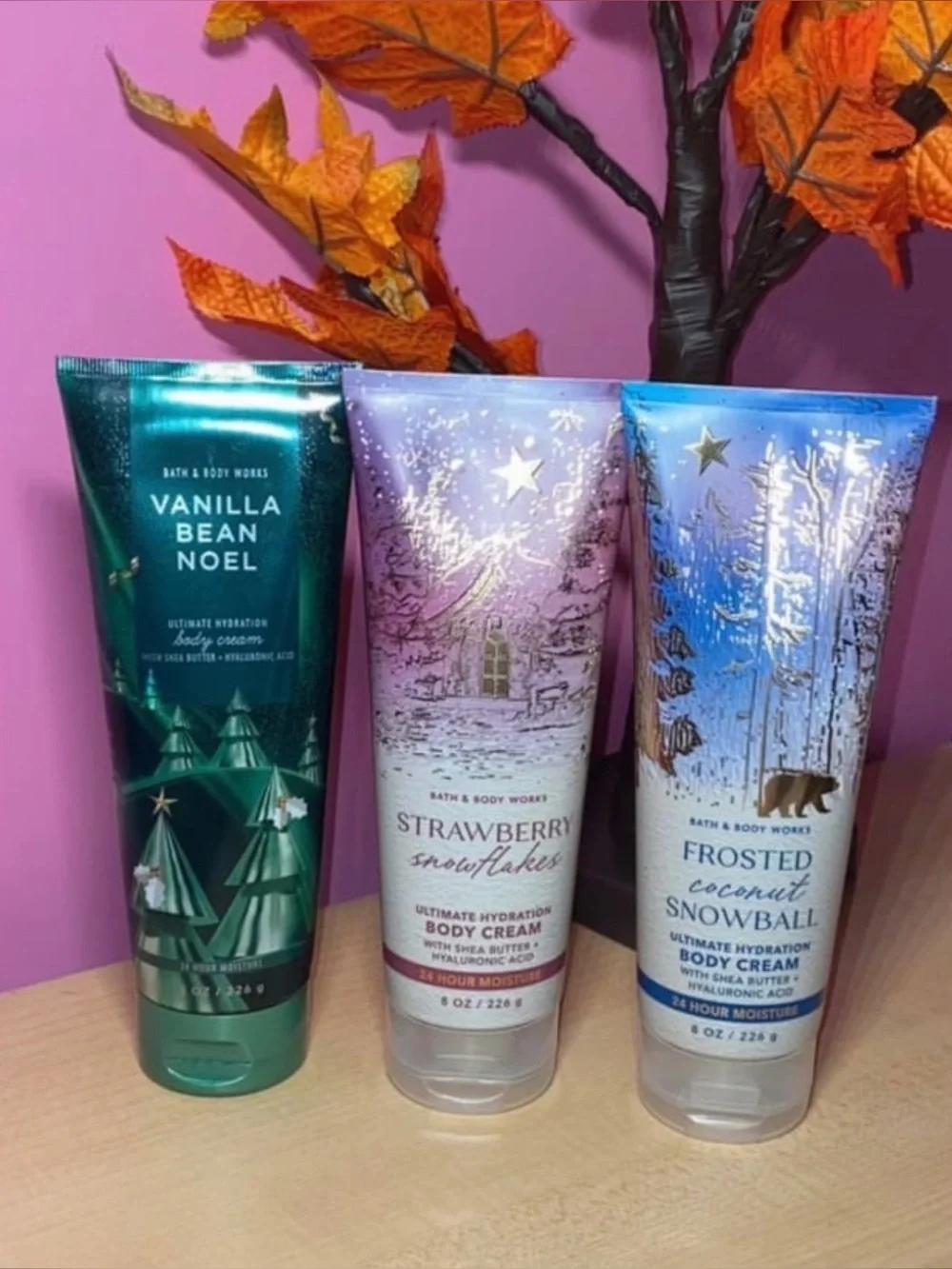 NEW Bath & Body Works Holiday Body Cream Bundle – Set of 3 Scents!